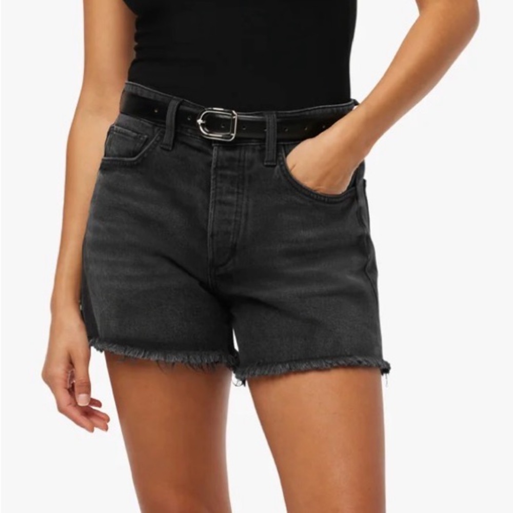 Joe's Jeans Charcoal Denim HighRise Shorts